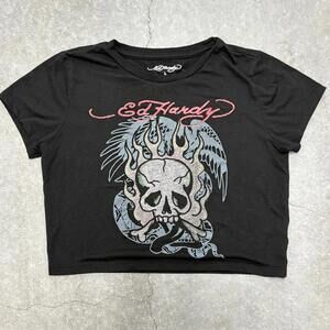 Ed Hardy Logo T Shirt Top